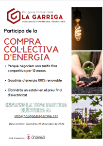 Participa de la Compra Col·lectiva d’Energia